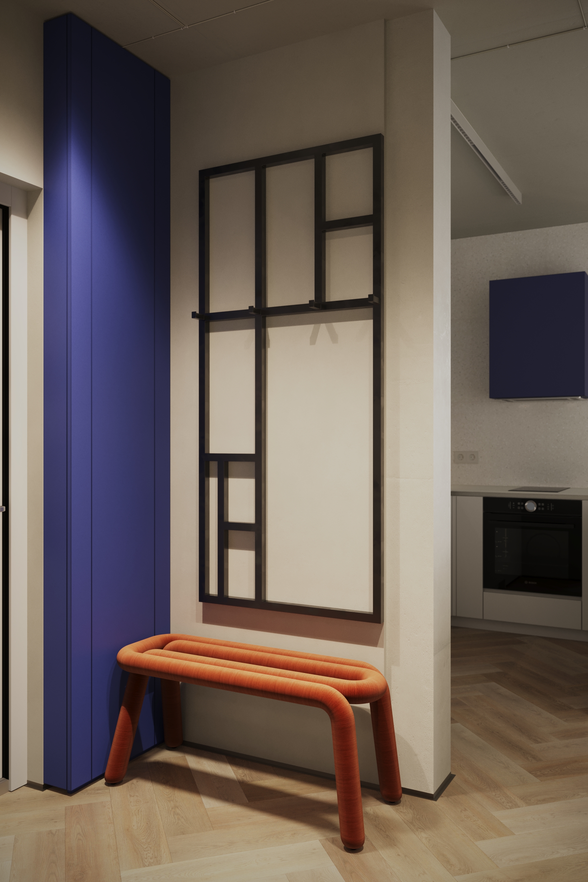 Apartament în stil Bauhaus